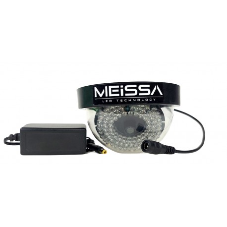 Naświetlacz podczerwieni kamery z obudową, promiennik doświetlacz do kamer CCTV moduł IR 84 LED 6.3W niewidoczne 940nm 12V 50m