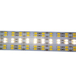 Taśma LED 5630 biała ciepła 168D/m PREMIUM sztywna aluminiowa na podkładzie aluminiowym 4400lm/m 12V DC IP20 40W/m 0.5m 50cm