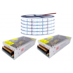 ZESTAW Taśma LED 5630 60LED/m SMD IP65 1440lm/m 14,4W/m elastyczna biała naturalna 25m