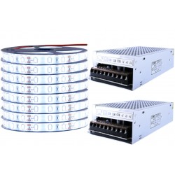 ZESTAW Taśma LED 5630 60LED/m SMD IP65 1440lm/m 14,4W/m elastyczna biała naturalna 40m