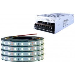 ZESTAW Taśma LED 5630 60LED/m SMD IP20 1440lm/m 14,4W/m elastyczna biała naturalna 20m