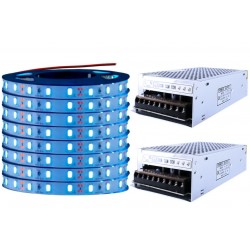 ZESTAW Taśma LED 5630 60LED/m SMD IP20 1440lm/m 14,4W/m elastyczna biała zimna 40m