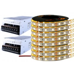 ZESTAW Taśma LED 5630 60LED/m SMD IP20 1440lm/m 14,4W/m elastyczna biała neutralna 40m