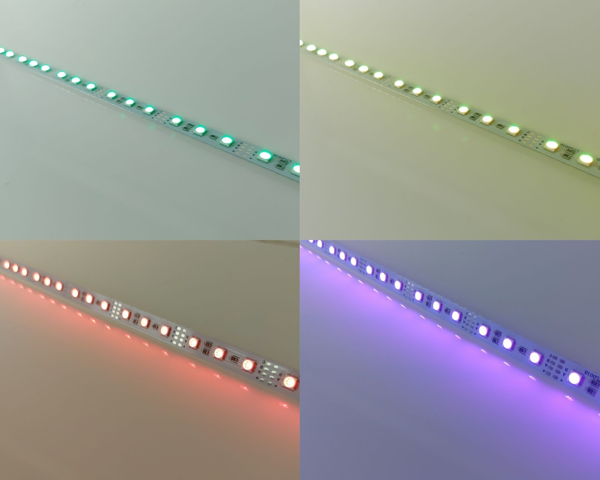 Taśma LED RGB 5050 60LED/m kolorowa wielokolorowa sztywna aluminiowa IP20 12V 50 cm