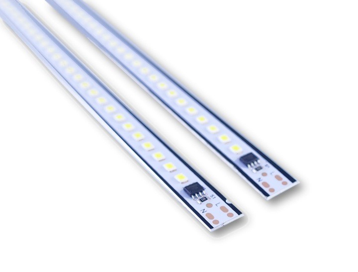  LISTWA TAŚMA LED 2835 biała NATURALNA sztywna aluminiowa 144D/m IP20 230V 2x 50cm 1m